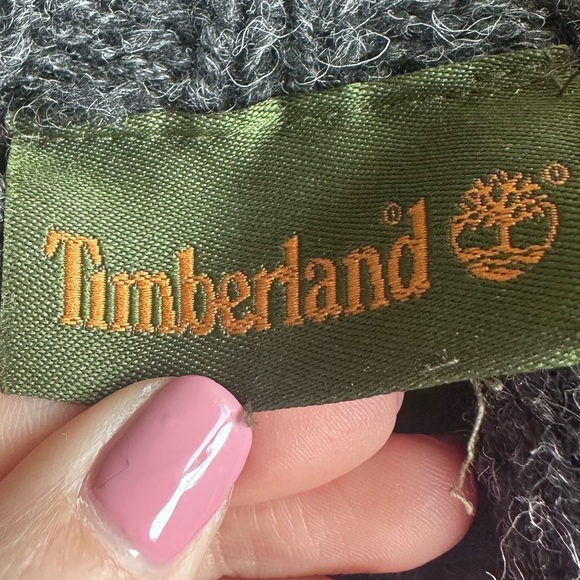 Timberland Men’s Gray Fair Isle Wool Hand Knit Sweater L - Picture 3 of 6